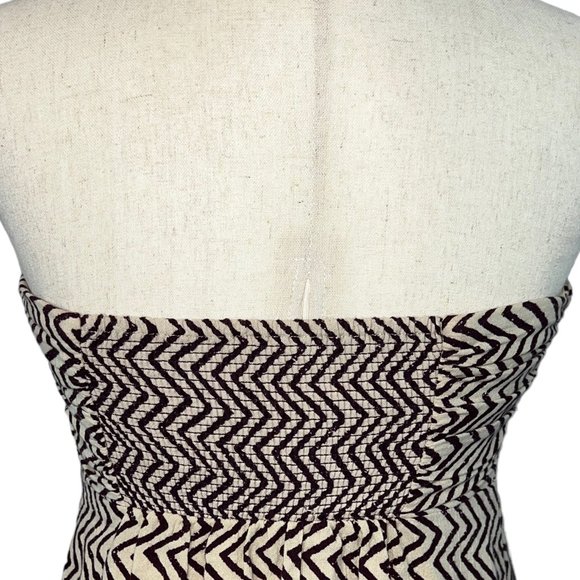 Edme & Esyllte for Anthropologie Strapless Aztec Print Maxi Dress Size 2 - Picture 7 of 12